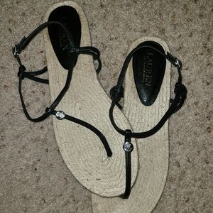 ***SOLD***Lauren Ralph Lauren Black Sandal Size 10